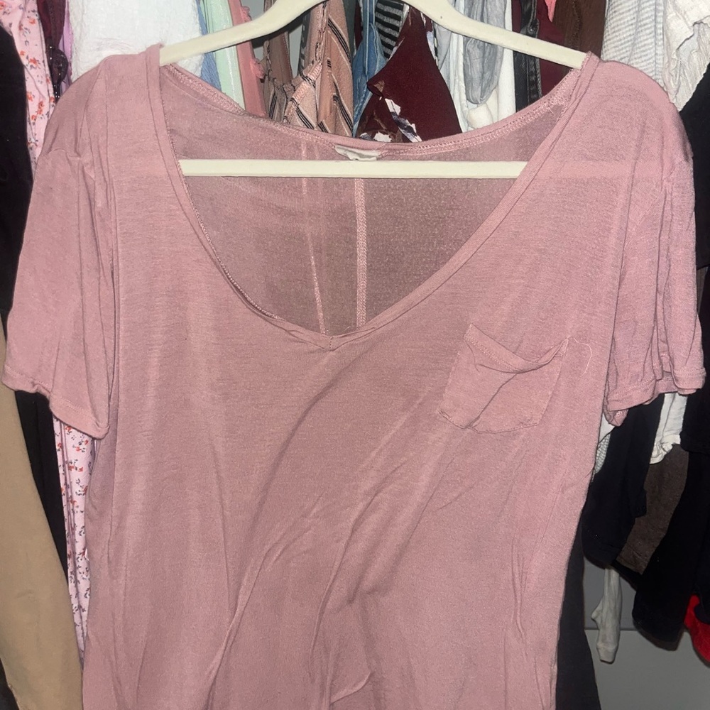 Pink Relaxed Short Sleeve T-Shirt